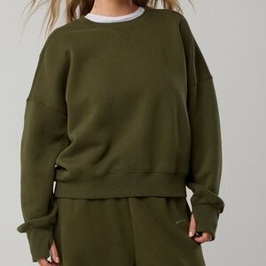 Aerie Cloud Fleece Classic Crewneck Sweatshirt